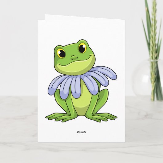 Frog with Daisy Karte (Rückseite)