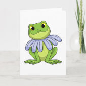 Frog with Daisy Karte (Vorderseite)