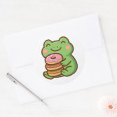 Frog With Donuts – Cute Animal Sticker (Umschlag)