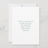 Frog with Green Hat and Shamrock Cute Dankeskarte (Rückseite)