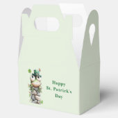 Frog with Green Hat and Shamrock Cute Geschenkschachtel (Geöffnet)
