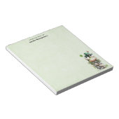 Frog with Green Hat and Shamrock Cute Notizblock (angewinkelt)