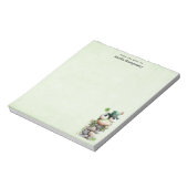Frog with Green Hat and Shamrock Cute Notizblock (Rotiert)
