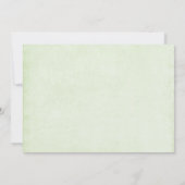 Frog with Green Hat and Shamrock Cute Save The Date (Rückseite)
