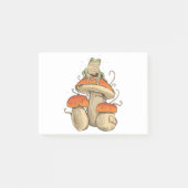 Frog with mushrooms post-it klebezettel (Vorderseite)