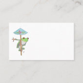 FROG WITH SUN UMBRELLA VISITENKARTE (Rückseite)