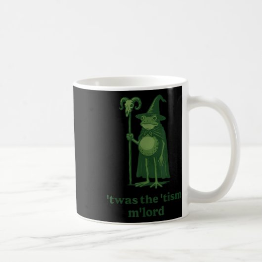 Frog Wizard Meme Twas The Tism Mlord Kaffeetasse (Rechts)
