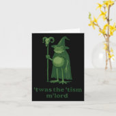 Frog Wizard Meme Twas The Tism Mlord Karte (Gelbe Blume)