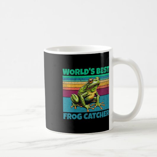 Frog Worlds Best Toad Catcher Funny Amphibien Jagd Kaffeetasse (Rechts)