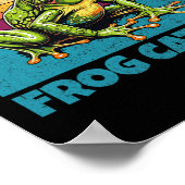 Frog Worlds Best Toad Catcher Funny Amphibien Jagd Poster (Ecke)