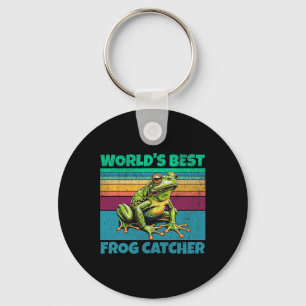 Frog Worlds Best Toad Catcher Funny Amphibien Jagd Schlüsselanhänger