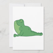 Frog Yoga Danke Karte mit Teichhintergrund (Rückseite)