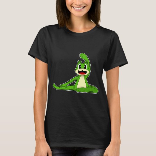 Frog Yoga Fitness Gymnastik T-Shirt (Vorderseite)