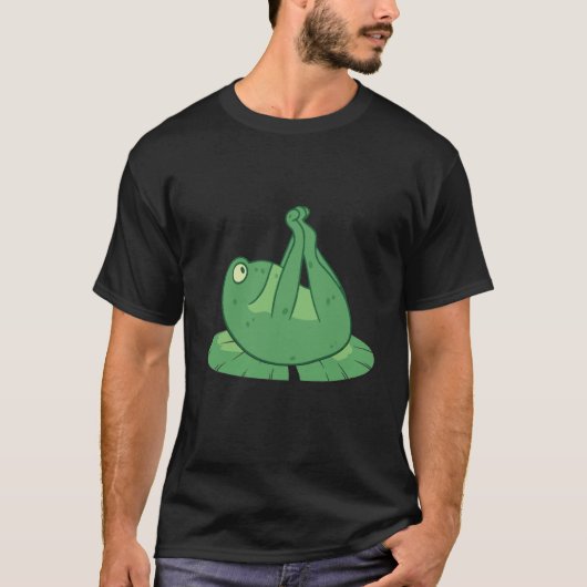Frog Yoga Meditation Yoga Pose T-Shirt (Vorderseite)