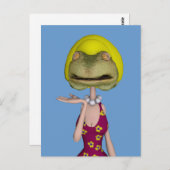 Frogface-Blonde Postkarte (Vorne/Hinten)