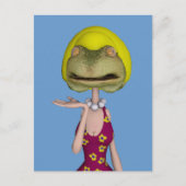 Frogface-Blonde Postkarte (Vorderseite)