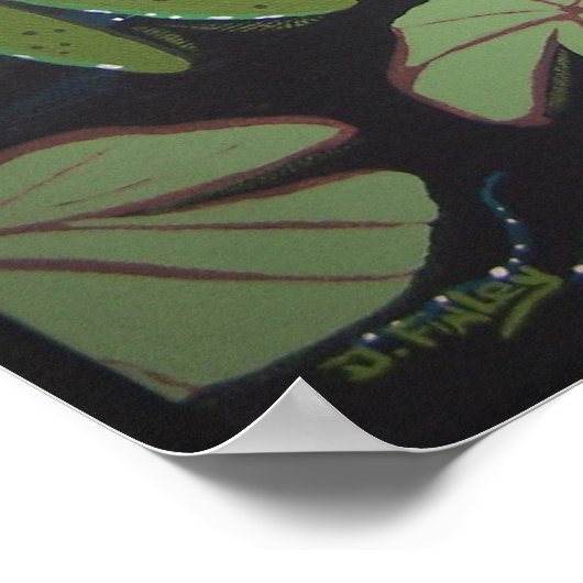 Froggen und Koi Poster (Ecke)