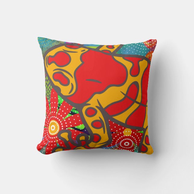 Frogger Kissen (Vorderseite)