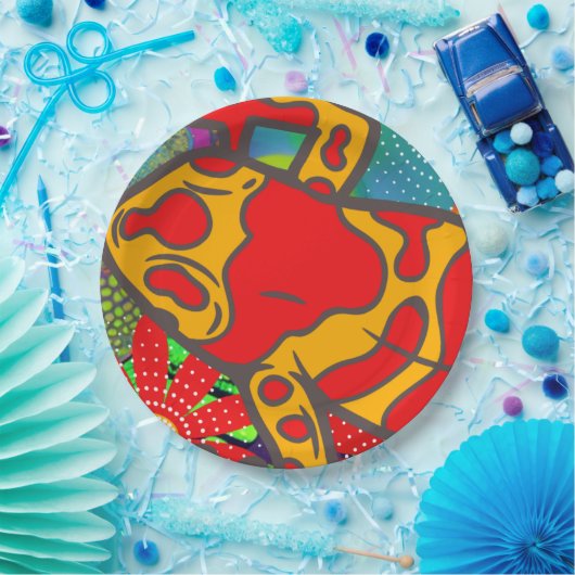 Frogger Pappteller (Party)