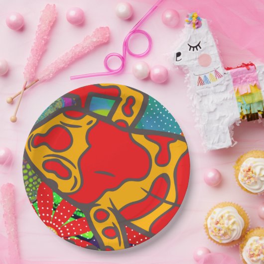 Frogger Pappteller (Party)