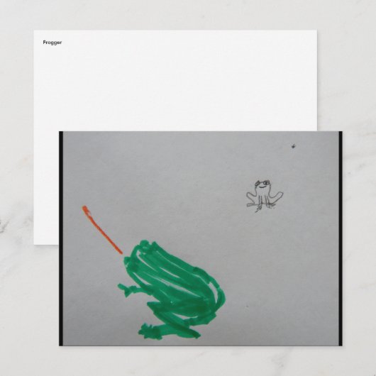 Frogger Postkarte (Vorne/Hinten)