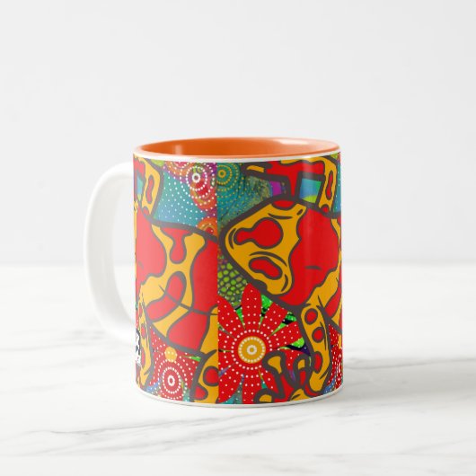 Frogger Zweifarbige Tasse (Vorderseite Links)