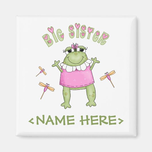 Froggie Big Sister Magnet (Vorne)