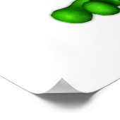 Froggie der Niedliche Cartoon Waving Frog Poster (Ecke)