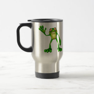 Froggie der Niedlichen Cartoon-Wellenfrosch Reisebecher