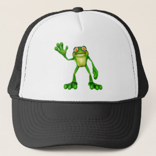Froggie der Niedlichen Cartoon-Wellenfrosch Truckerkappe