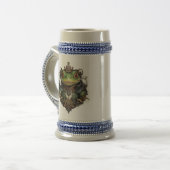 Froggie Frog Steampunk Bierglas (Vorderseite Links)