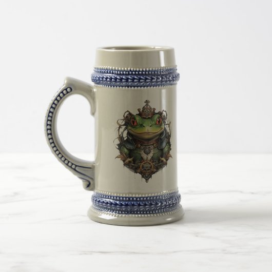 Froggie Frog Steampunk Bierglas (Links)