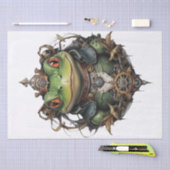 Froggie Frog Steampunk, Dekoupage Tissue Paper Seidenpapier (Handwerk)