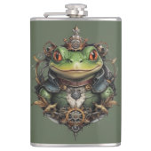 Froggie Frog Steampunk Design, Flachmann (Vorderseite)