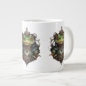 Froggie Frog Steampunk Design, Jumbo-Tasse (Vorderseite Rechts)