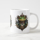 Froggie Frog Steampunk Design, Jumbo-Tasse (Rechts)