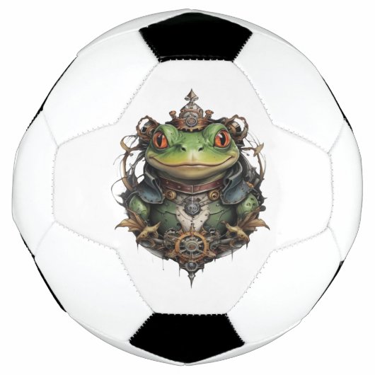 Froggie Frog Steampunk Fußball (Vorderseite)