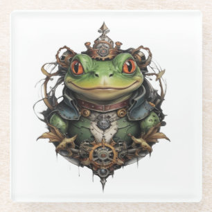 Froggie Frog Steampunk Glasuntersetzer