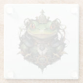 Froggie Frog Steampunk Glasuntersetzer (Rückseite)