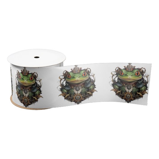 Froggie Frog Steampunk Satinband (Spule)