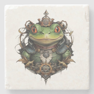 Froggie Frog Steampunk Steinuntersetzer