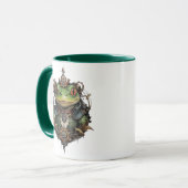 Froggie Frog Steampunk Tasse (Vorderseite Links)