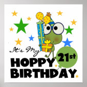 Froggie Hoppy 21. Geburtstag Poster (Vorne)