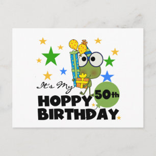 Froggie Hoppy 50. Geburtstag Postkarte