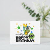 Froggie Hoppy 60. Geburtstag Postkarte (Stehend Vorderseite)