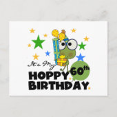 Froggie Hoppy 60. Geburtstag Postkarte (Vorderseite)