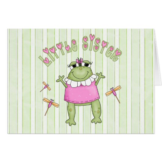 Froggie Little Sister Blank Card (Vorderseite (Horizontal))