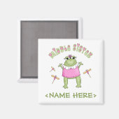 Froggie Middle Sister Magnet (Vorderseite/Rückseite)