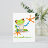 Froggie Notecard Postkarte (Stehend Vorderseite)