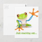 Froggie Notecard Postkarte (Vorne/Hinten)